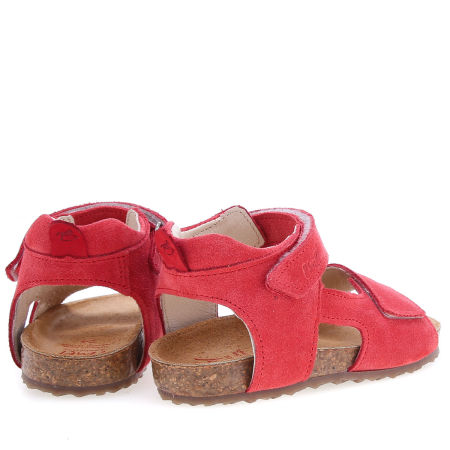 California czerwone sandały dziecięce ze skóry naturalnej - E 2508H-2 zdjęcie 4