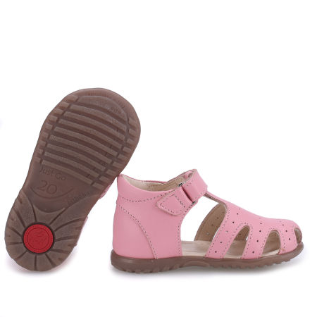 Palma Roczki® różowe sandały dziecięce ze skóry naturalnej - ES 1646-16 zdjęcie 2