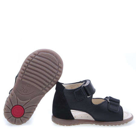Malibu Roczki® czarne sandały dziecięce ze skóry naturalnej - ES 2435-12 zdjęcie 2