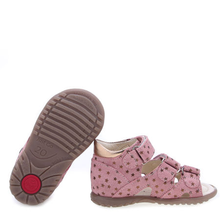 Beni Roczki® różowe sandały dziecięce ze skóry naturalnej - ES 2377B-1 zdjęcie 2