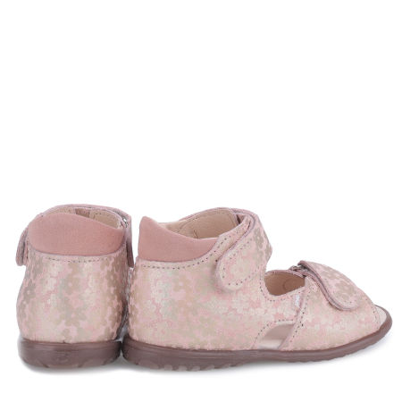 Malaga Roczki® różowe sandały dziecięce ze skóry naturalnej - ES 2431-21 zdjęcie 3