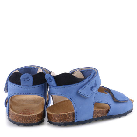 California niebieskie sandały dziecięce ze skóry naturalnej - E 2508-35 zdjęcie 3