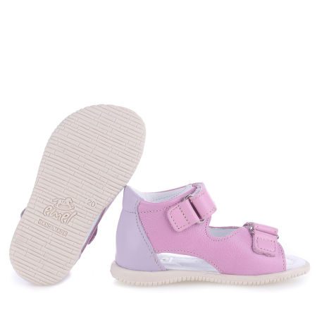 Malibu Roczki® różowe sandały dziecięce ze skóry naturalnej - ES 2435-31 zdjęcie 2