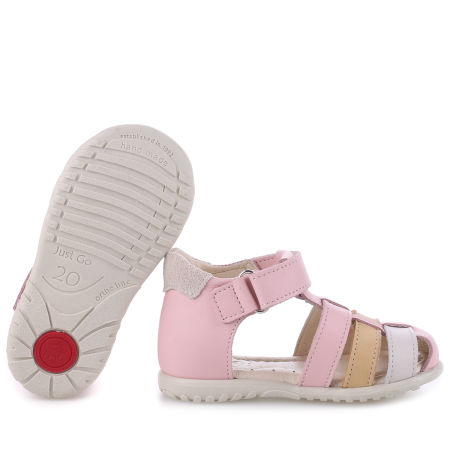 Panama Roczki® różowe sandały dziecięce ze skóry naturalnej - ES 1078-33 zdjęcie 2