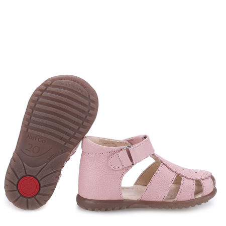 Bali Roczki® różowe sandały dziecięce ze skóry naturalnej - ES 1214D zdjęcie 2